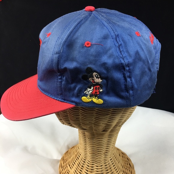 Vintage 90s Mickey Mouse Disney Snapback Cap - Picture 3 of 8